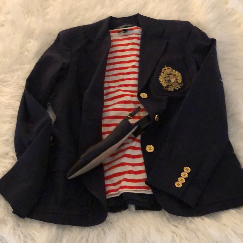 LAUREN RALPH LAUREN CRESTED BLAZER
